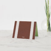 NFL Football Bar Mitzvah gevouwen bedankkaart (Achterkant)