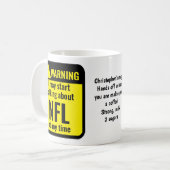 NFL Grappig Gepersonaliseerd Koffiemok (Voorkant links)