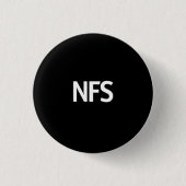 NFS zwart Ronde Button 3,2 Cm (Voorkant)