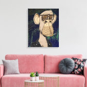 NFT aap schilderij Canvas Afdruk (Insitu (Woonkamer))