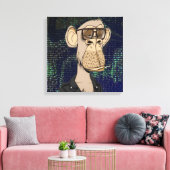 NFT aap schilderij Canvas Afdruk (Insitu (Woonkamer))