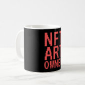 NFT Art Owner Non-Fungiable Token Koffiemok (Voorkant links)