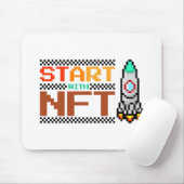 NFT Crypto art Bossica Muismat (Met muis)