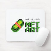 NFT Crypto art Bossica Muismat (Met muis)