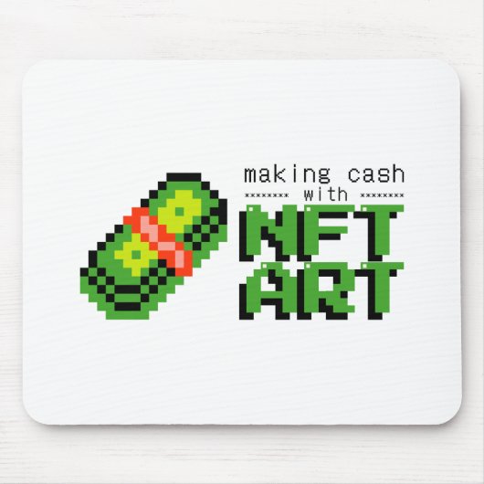 NFT Crypto art Bossica Muismat (Voorkant)