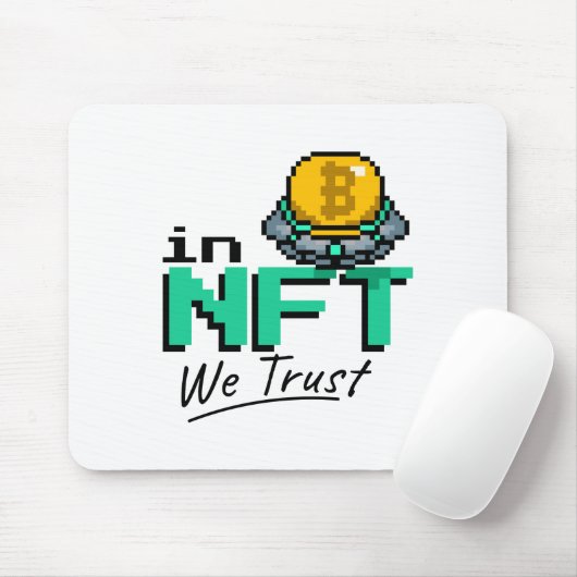 NFT Crypto art Bossica Muismat (Met muis)