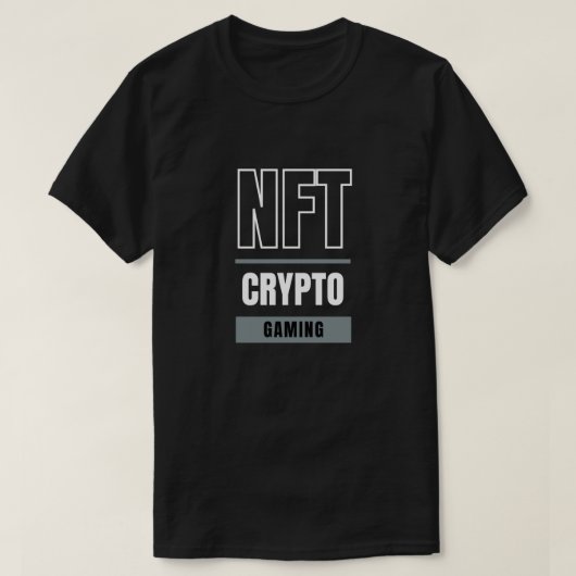 NFT Crypto Gaming T-Shirt Digitale Kunst & Blockch (Design voorkant)