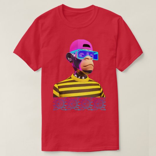 NFT DJ RAVE APE T-SHIRT (Design voorkant)