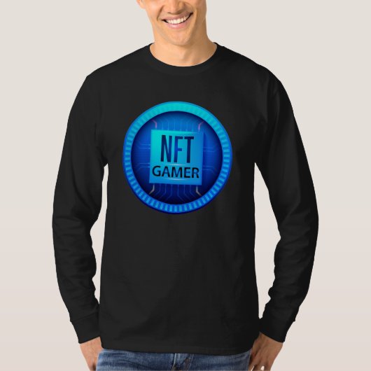 NFT Gamer - Blockchain Gaming & Crypto Design T-shirt (Voorkant)
