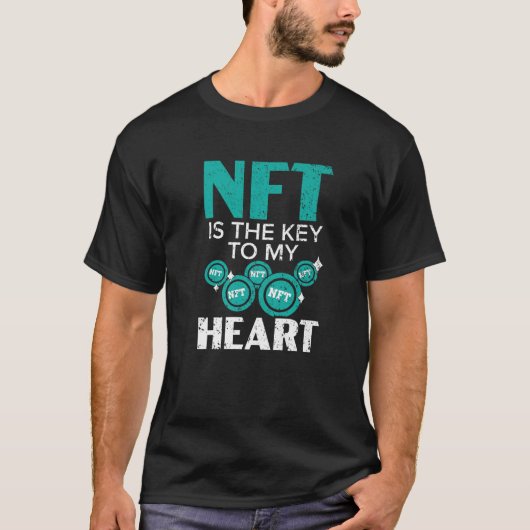 NFT is de sleutel tot mijn hart niet-fungibele sym T-shirt (Voorkant)