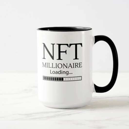 NFT Millionaire Looptijd alsjeblieft wachten op gr Mok (Rechts)