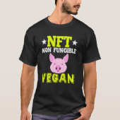 Nft niet fungibel Vegan Blockchain Token Crypto Nf T-shirt (Voorkant)