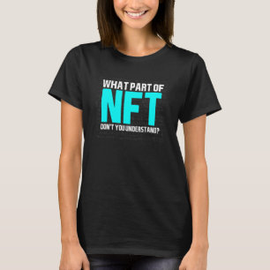 Nft niet-fungibele symbolische handelaar cryptocur t-shirt