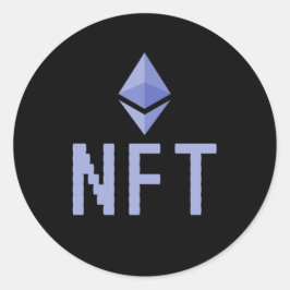 NFT Non-Fungiable Token NFTs Funny Ronde Sticker