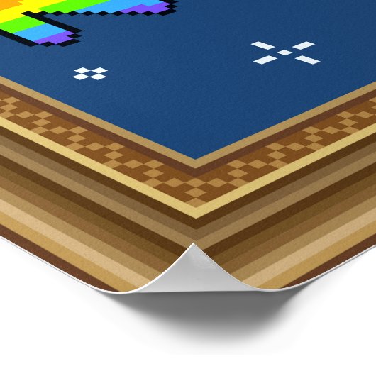 NFT Pixel art frame Poster (Hoek)