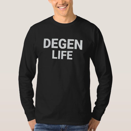 Nfts and crypto Defi degen T-shirt (Voorkant)