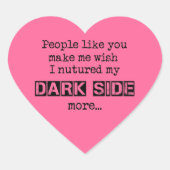 Nfuture My Dark Side Heart Stickers (Voorkant)