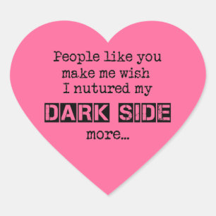 Nfuture My Dark Side Heart Stickers