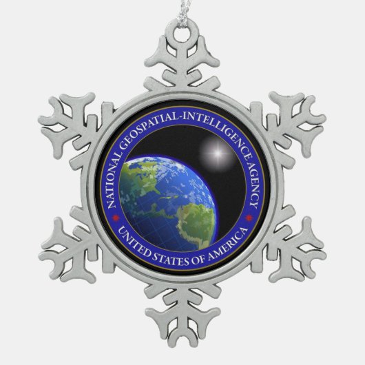 NGA TIN SNEEUWVLOK ORNAMENT (Voorkant)