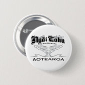 NGAI TAHU WALVISSTAART RONDE BUTTON 5,7 CM (Voorkant /achterkant)