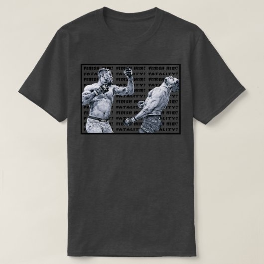 Ngannou Fatality Black T-shirt (Design voorkant)