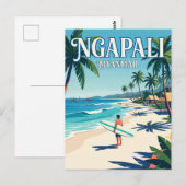 Ngapali Beach Myanmar Briefkaart (Voorkant / Achterkant)