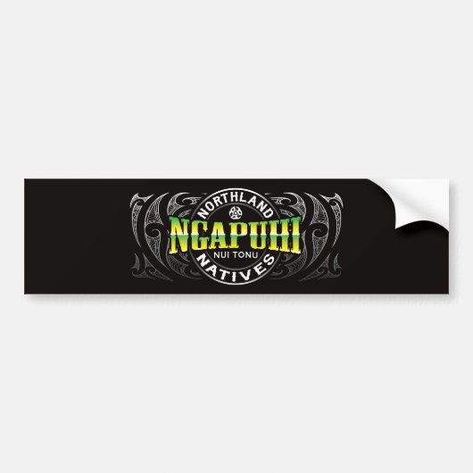 Ngapuhi Lifer Chrome Bumpersticker (Voorkant)