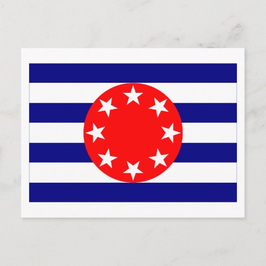 Ngarchelong Flag Briefkaart (Voorkant)