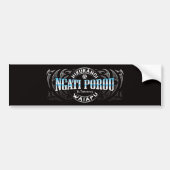 Ngati Porou Lifer Moko Chrome Bumpersticker (Voorkant)