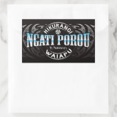 Ngati Porou Lifer Moko Chrome Rechthoekige Sticker (Tas)