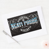 Ngati Porou Lifer Moko Chrome Rechthoekige Sticker (Envelop)