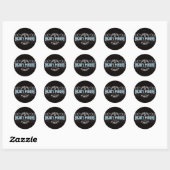 Ngati Porou Lifer Moko Chrome Ronde Sticker (Vel)