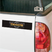 Ngati Tuwharetoa Life Moko Chrome Bumpersticker (Op Truck)