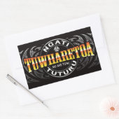 Ngati Tuwharetoa Life Moko Chrome Rechthoekige Sticker (Envelop)