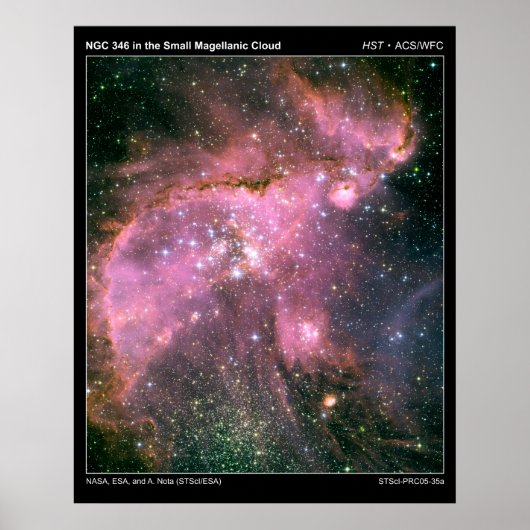NGC346InTheSmallMagellanicCloud-20 Poster (Voorkant)