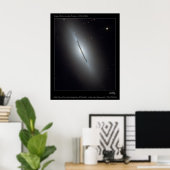NGC5866-Edge-onLenticularGalaxy-20 Poster (Thuiskantoor)