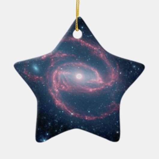 NGC 1097 Coiled Galaxy of the Night Keramisch Ornament (Voorkant)