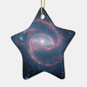 NGC 1097 Coiled Galaxy of the Night Keramisch Ornament (Links)