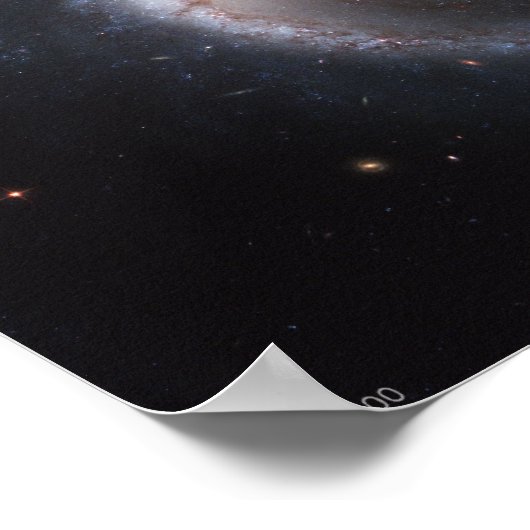 NGC-1300 poster met gestreepte wervelkolom (Hoek)