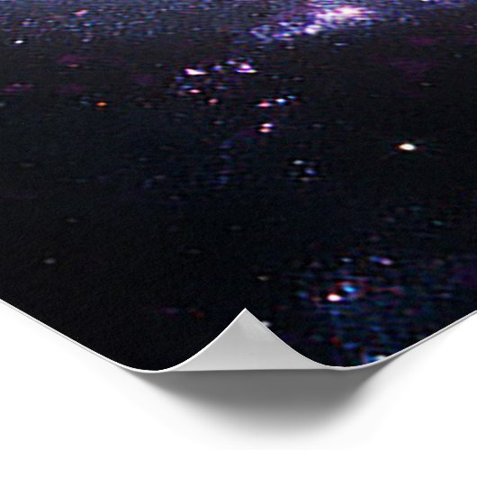 NGC 1672 | Spiraal Galaxy | Ruimtetelescopen Poster (Hoek)