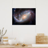 NGC 1672 Spiral Galaxy Poster (Keuken)