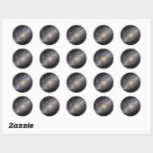 NGC 1672 Spiral Galaxy Ronde Sticker (Vel)