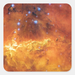 NGC 2467-nevel - foto van de Hubble-ruimtetelescoo Vierkante Sticker