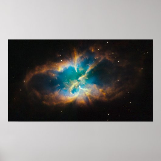 NGC 2818 Planetaire nebula die gloeien Poster (Voorkant)