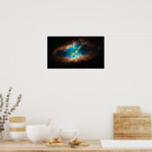 NGC 2818 Planetaire nebula die gloeien Poster (Keuken)