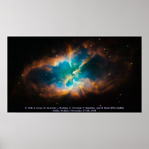 NGC 2818 / Planetaire nebula Poster