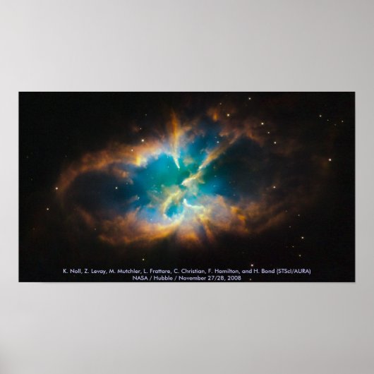 NGC 2818 / Planetaire nebula Poster (Voorkant)