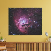 NGC 281, Emissienevel en open cluster in Cassi Canvas Afdruk (Insitu (Woonkamer))