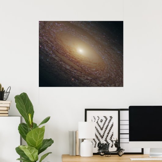 NGC 2841 Spiral Galaxy Poster (Thuiskantoor)
