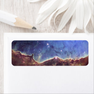 NGC 3324 Bruin en Blauw Celsius Foto Etiket